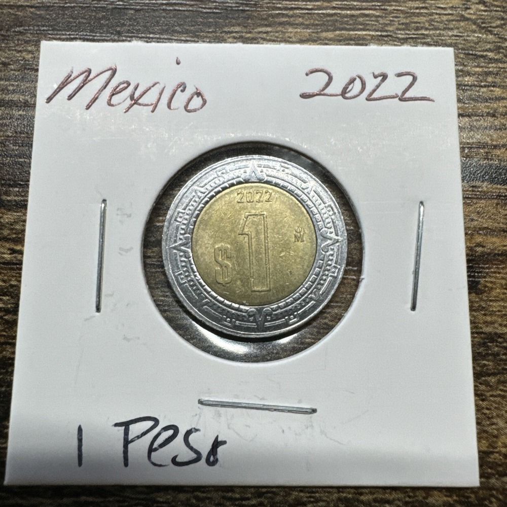 2022 Mexico Circulated One Peso Coin KM #603
